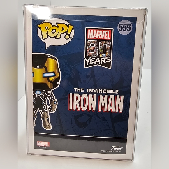Funko Pop Marvel AAA Anime Exclusive 555 GITD Iron Man - Picture 3 of 6